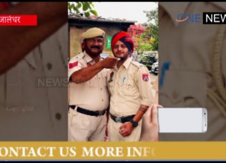 जालंधर : ड्यूटी पर डटे पुलिस मुलाज़िम, पुलिस पार्टी ने केक काट मनाया जन्मदिन