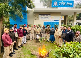 जालंधर थाना तीन की पुलिस ने मनाया लोहड़ी का त्यौहार जालंधर lohri celebrations