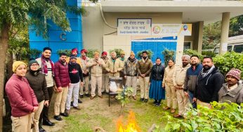 जालंधर थाना तीन की पुलिस ने मनाया लोहड़ी का त्यौहार जालंधर