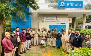 जालंधर थाना तीन की पुलिस ने मनाया लोहड़ी का त्यौहार जालंधर lohri celebrations