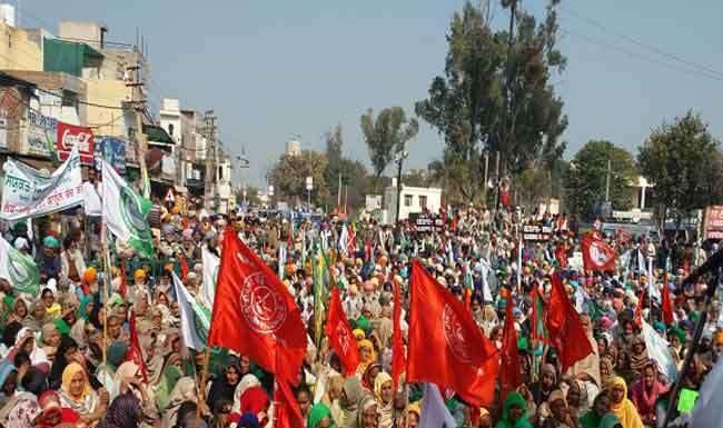 पंजाब भर में किसानों की तरफ से चक्का जाम