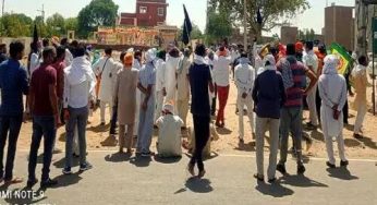 हरियाणा: कोविड अस्पताल का उद्घाटन करने पहुंचे मनोहर लाल के खिलाफ किसानों का प्रदर्शन