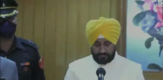 charanjeet-singh-channi-oath taking cm