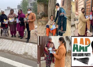 “आप” के उम्मीदवार रमन अरोड़ा के लिए मैदान में उतरीं महिलाएं, लोकप्रियता बढ़ने से विरोधियों के छूट रहे हैं पसीने.