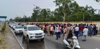 pap chowk jalandhar agneepath yojna protest