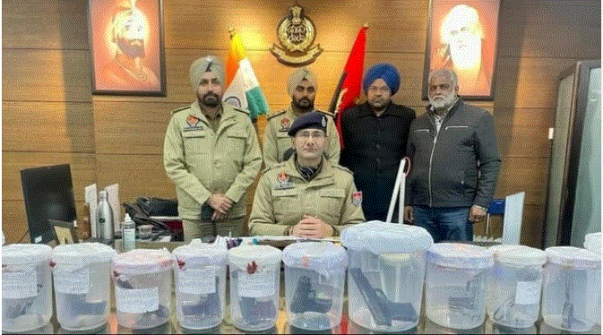 गैंगस्टर जग्गू भगवानपुरिया गैंग के छह गुर्गे गिरफ्तार, भारी मात्रा में असला और कारतूस बरामद
