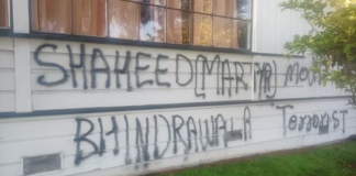 hindu temple vandalised in california by khalistani's