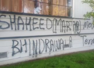 hindu temple vandalised in california by khalistani's