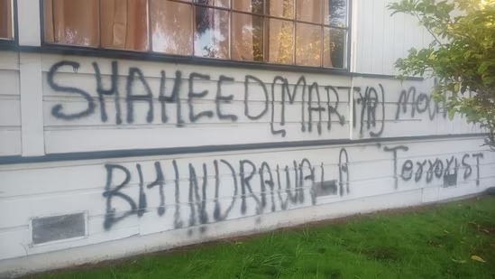hindu temple vandalised in california by khalistani's