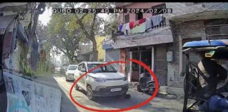 dashcam video captured road accident