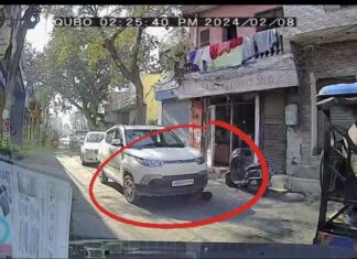 dashcam video captured road accident