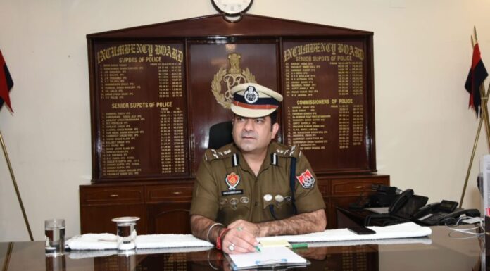 police commissioner jalandhar swapan sharma